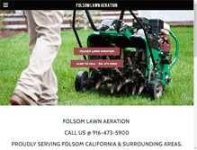 Tablet Screenshot of folsomlawnaeration.com